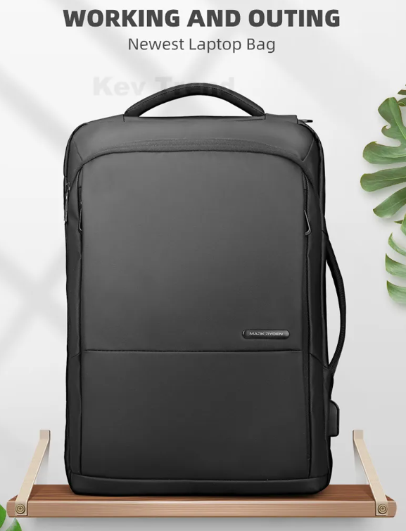 Mark Ryden Ba Lô Nam Túi Đi Bộ Đường Dài Túi Đựng Máy Tính Xách Tay Nhiều Lớp 15.6Inch Chống Nước Đa Năng Túi Đi Học Sạc USB Cho Nữ Ba Lô Kev Trend