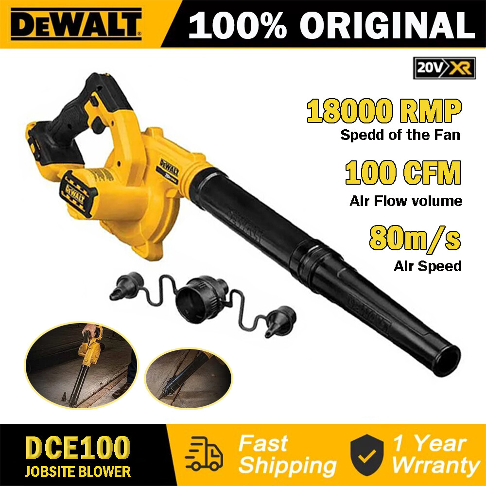 DEWALT Cordless Compact Air Blower DCE100 20V Dust Vacuum Cleaner 3-Speed Variable Sootblower Cleaning Rechargeable Power Tools ราคา 4,069 บาท*ส่งฟรี