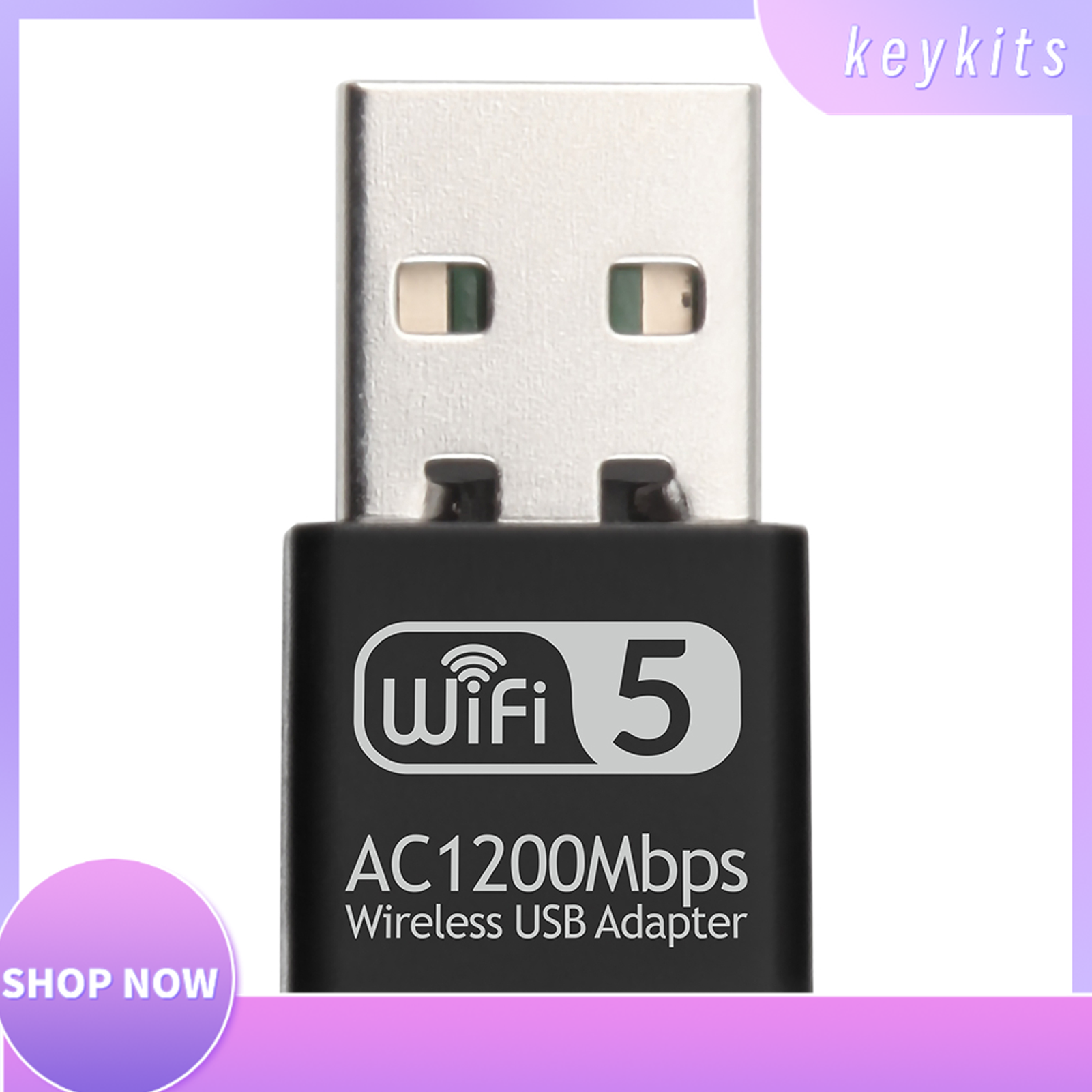 2.4G 5G AC1200Mbps Wireless Network Card USB Adapter Dual Band WIFI Receiver RTL8812