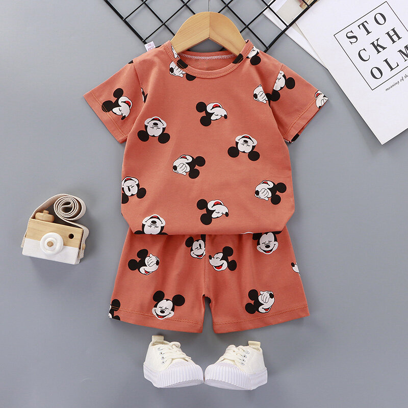 Bộ Quần Áo Cotton Cho Bé Mùa Hè Quần Áo Trẻ Em Quần Áo Bé Trai 2 Chiếc Cho Bộ Quần Áo Bé Trai 1-2T