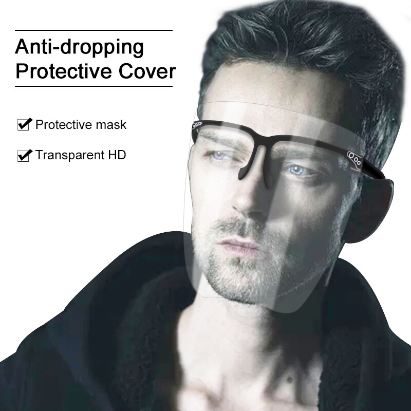 Miếng che mặt trong suốt bằng Acrylic bảo vệ chống bụi chống gió chống văng