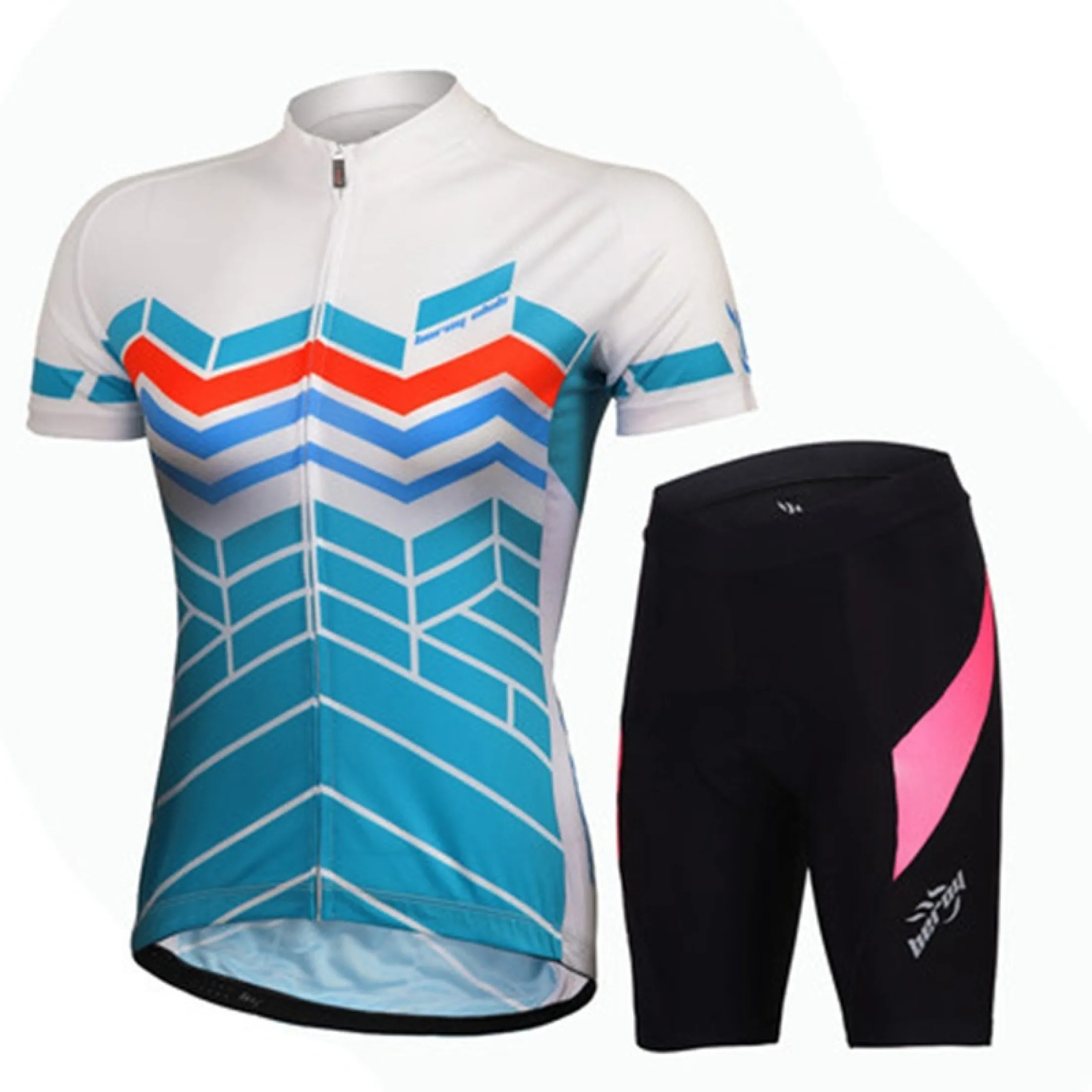 girl Cycling Jersey and bike shorts 