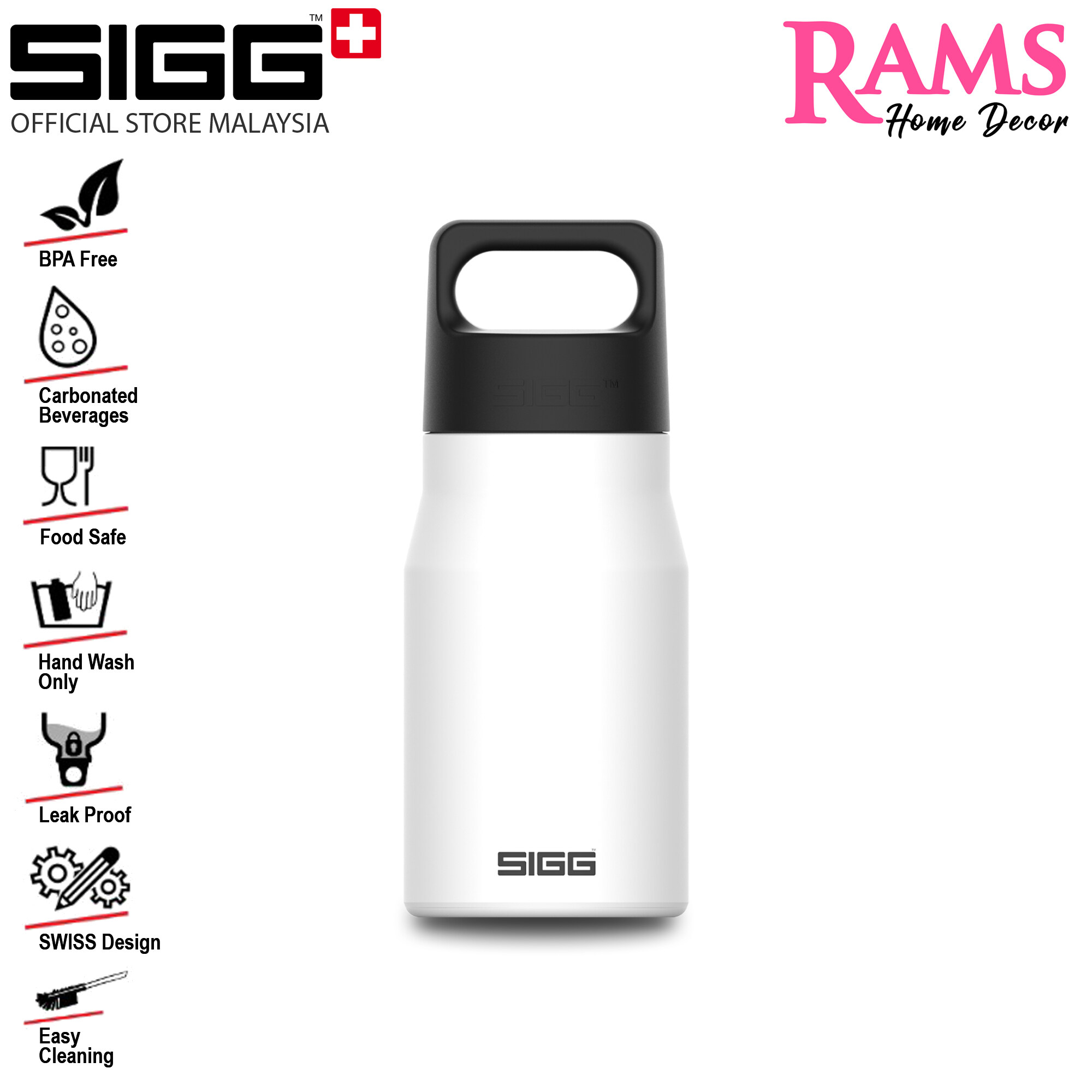 SIGG Thermo Flask Hot & Cold ONE White 0.5l-17oz buy online