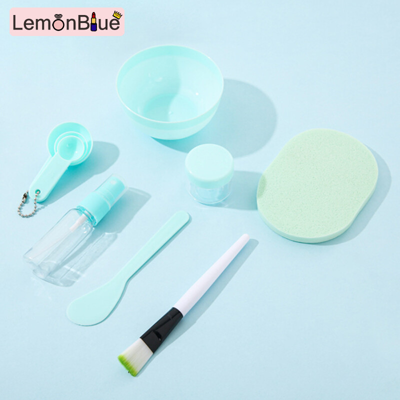 Gambar Face Mask Mixing Bowl Set 9pcs DIY Facemask Mixing Tool Kit for Skin Care DIY Face Mask Mixing Bowl Set for Skin Care 9pcs DIY Facemask Mixing Tool Kit DIY Clay Masks