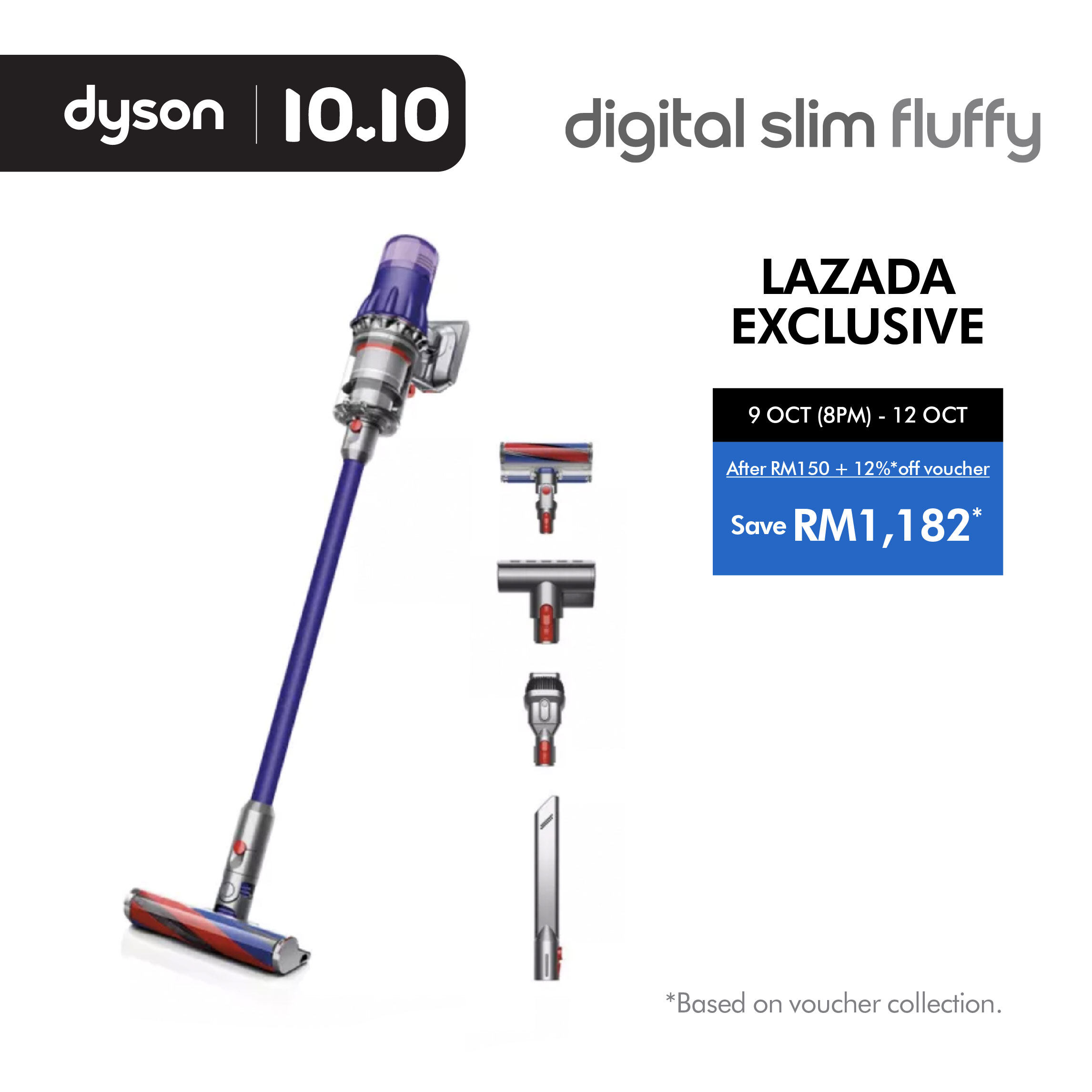 Dyson V12 Detect Slim ™ Fluffy Cordless Vacuum Cleaner Hepa