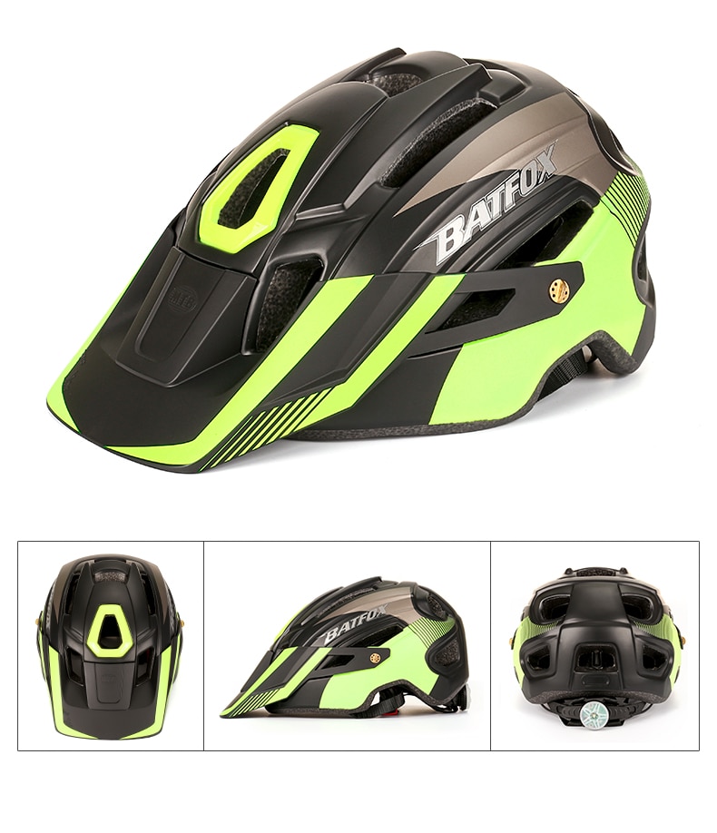 BAT FOX Helm Sepeda Gunung, Pelindung Kepala Keamanan Kepala Berkendara Pit  Jalan MTB Sangat Ringan dengan Lampu Belakang | Lazada Indonesia