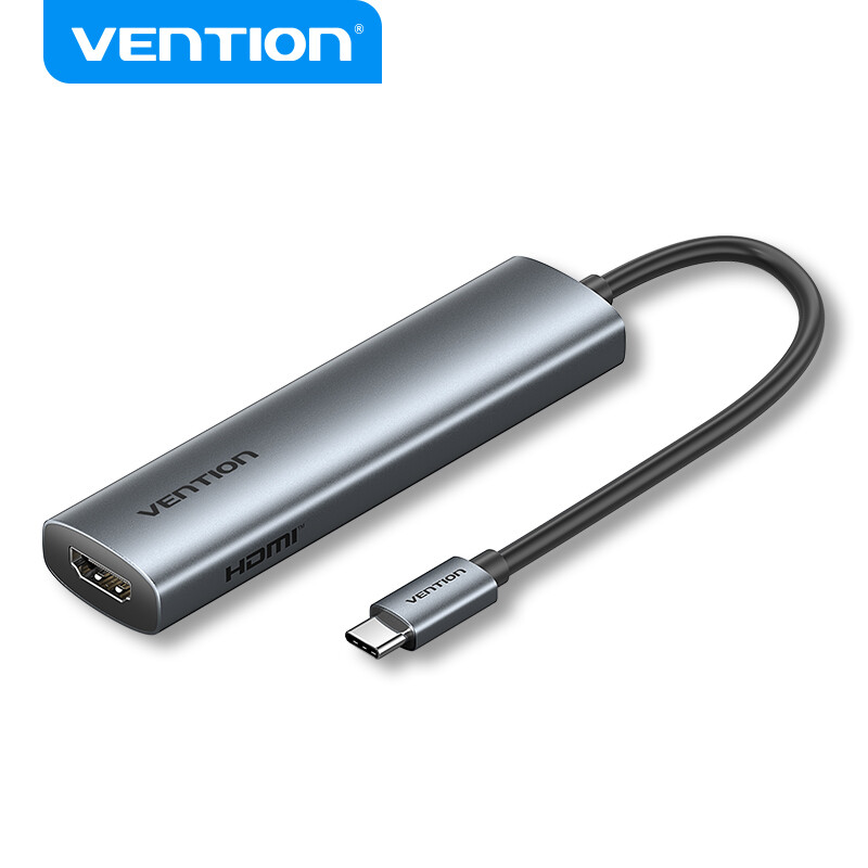 Vention Adapter Chuyển Đổi Type-C 9 in 1 - Cổng Mở Rộng HDMI 4K 60Hz USB 3.0 PD 100W LAN RJ45 Đọc Th
