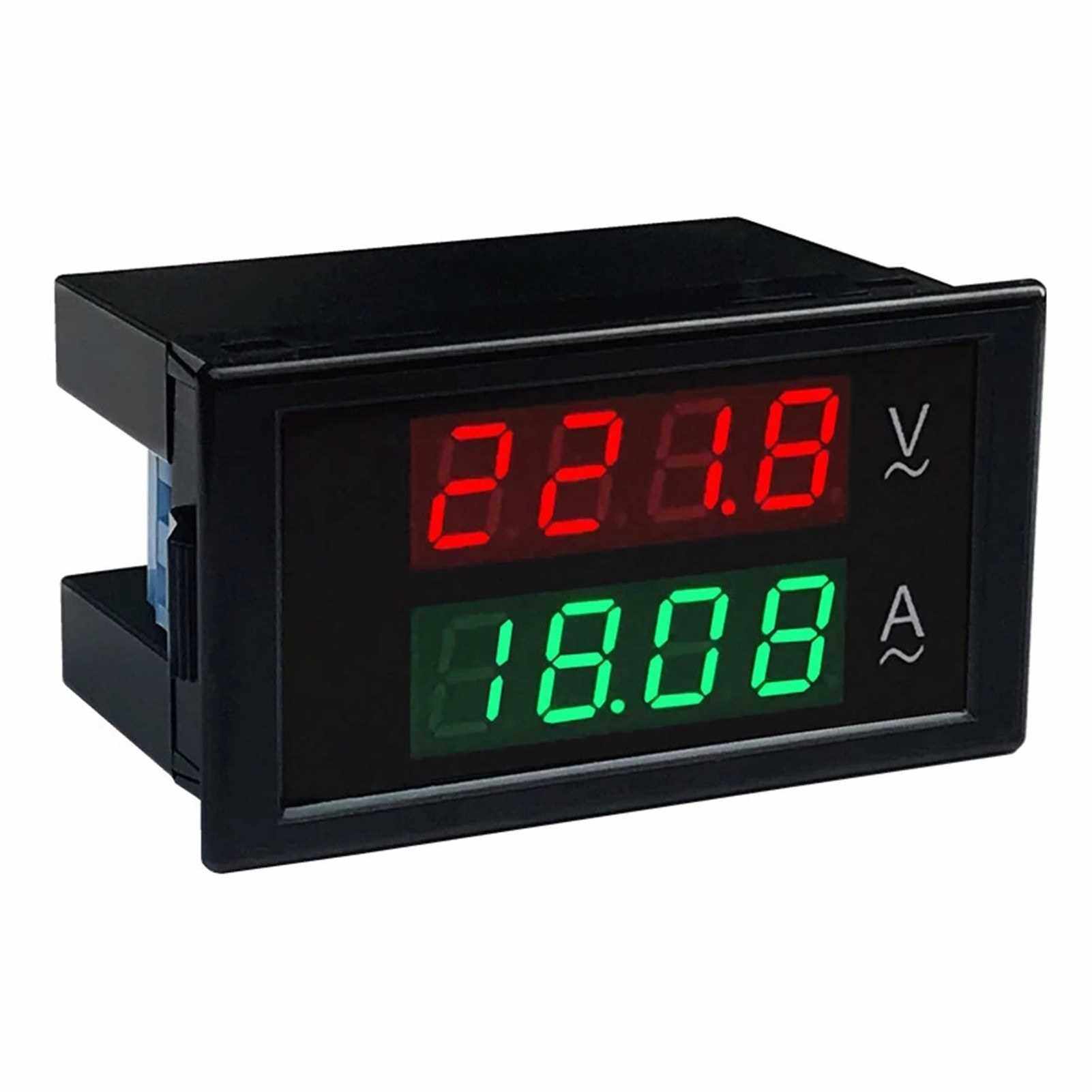 AC 80-300V 100A Digital Voltmeter Ammeter Amperage Tester Gauge Green ...