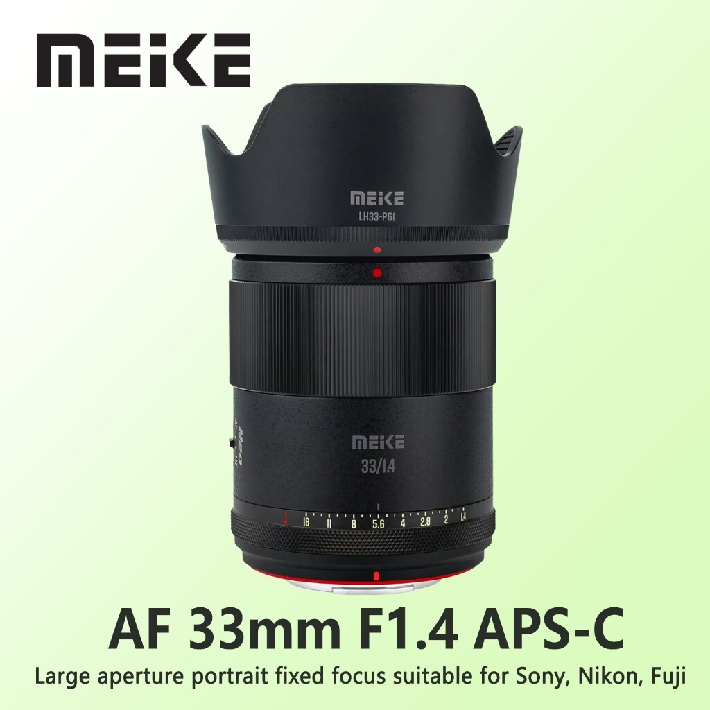 Meike 33mm F1.4 APS-C Large Aperture Autofocus Photography Camera Lens For Nikon Z Sony E Fuji X Mirrorless Cameras ราคา 8,470 บาท*ส่งฟรี