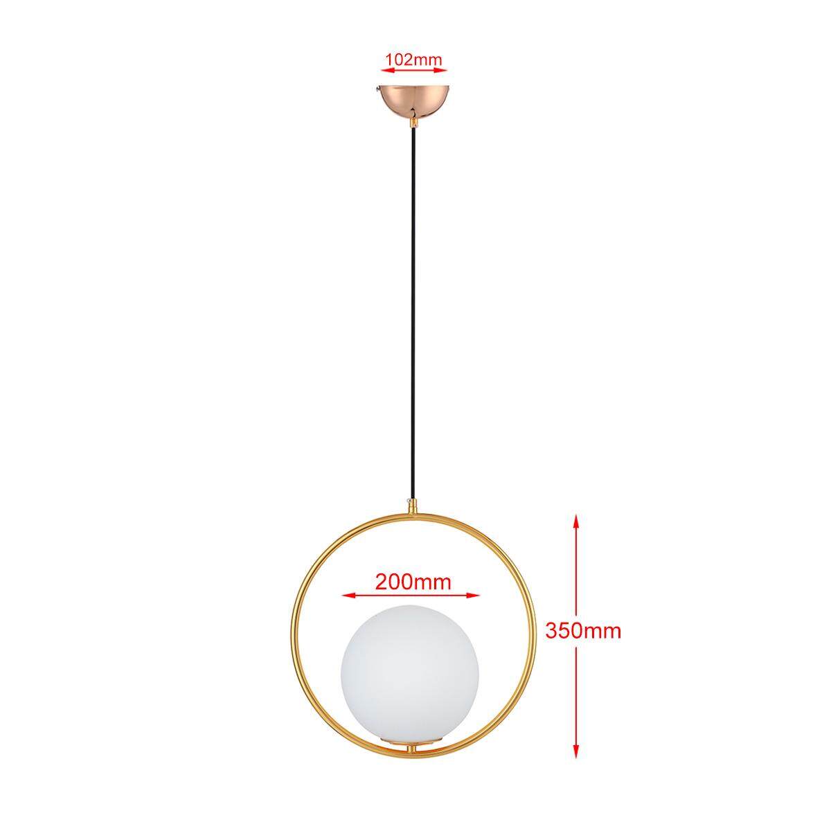 Lámpara colgante de cristal de la lámpara moderna Globo techo de la