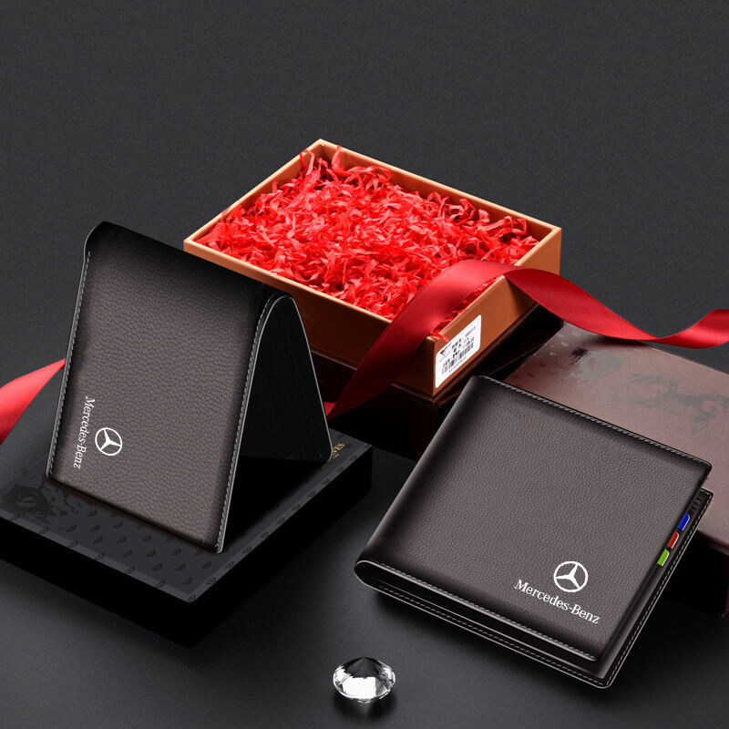 2025 Cổ Điển Người Đàn Ông thương hiệu da ví sang trọng Ngắn Mỏng Ví nam ví đựng tiền Thẻ Tín Dụng C