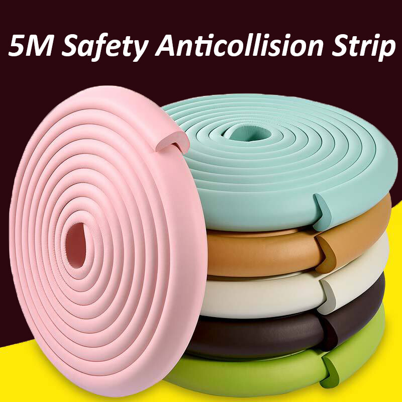 Baby Edge Protector | 5Meter Edge & Corner Guards | Kids Corner Protector | Soft Rubber Hurt Prevention