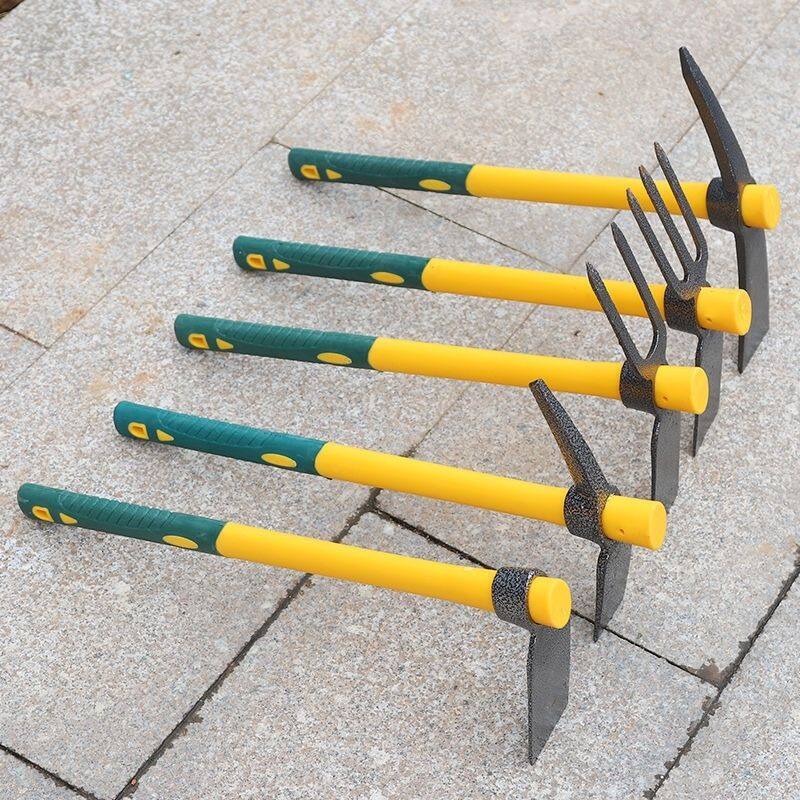 Cuốc nhỏ hai mục đích nước ngoài chọn ngoài trời mini nhỏ nước ngoài chọn công cụ thép mangan cao để đào rau và nới lỏng đất