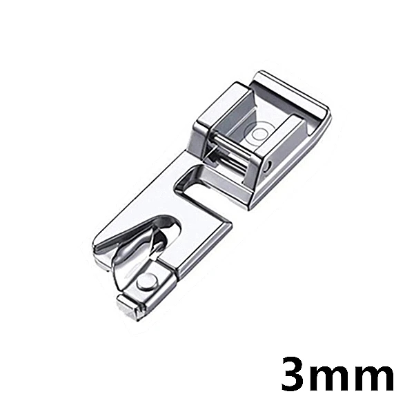 3mm/4mm/6mm Rolled Hem Feet Domestic Sewing Machine Foot Presser Foot For Brother Singer Janome Babylock Kenmore Sew Accessories