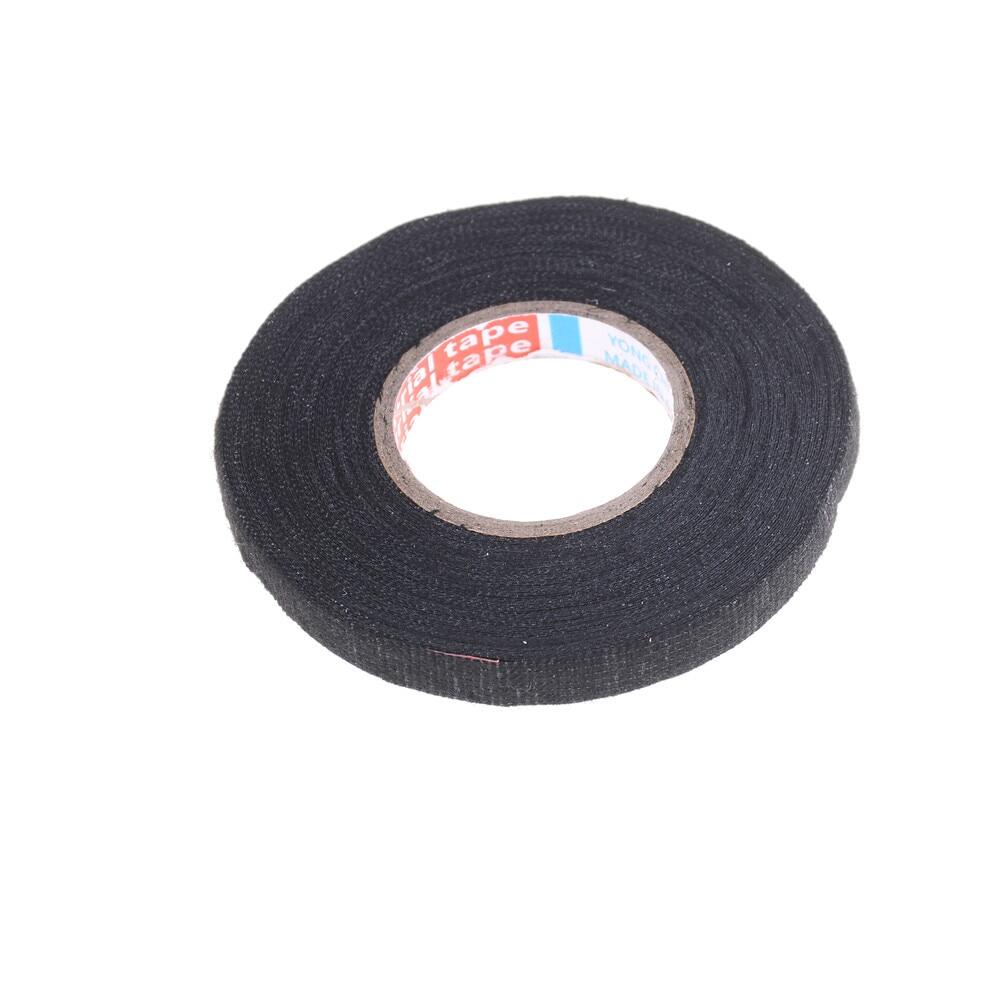 9mmx15m Universal Flannel fabric Cloth Tape automotive wiring harness Black Flannel Car Anti Rattle Self Adhesive Felt Tape