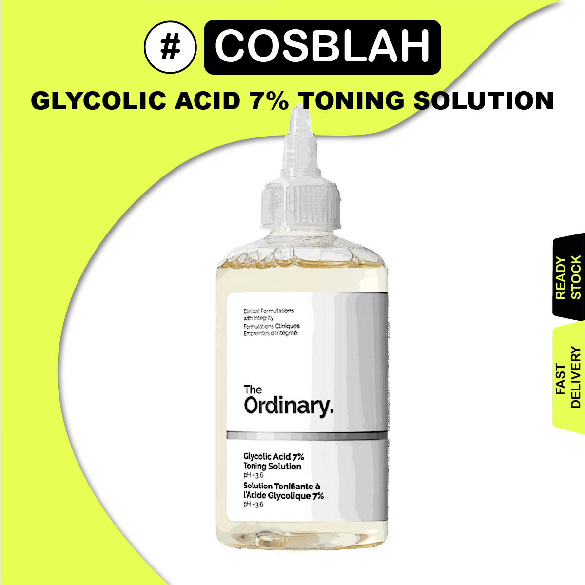 The Ordinary Glycolic Acid 7% Toning Solution 240ml (Exfoliating Toner)