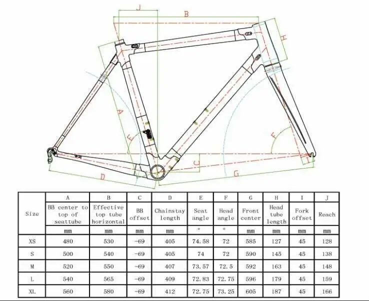 colnago c60 sizing