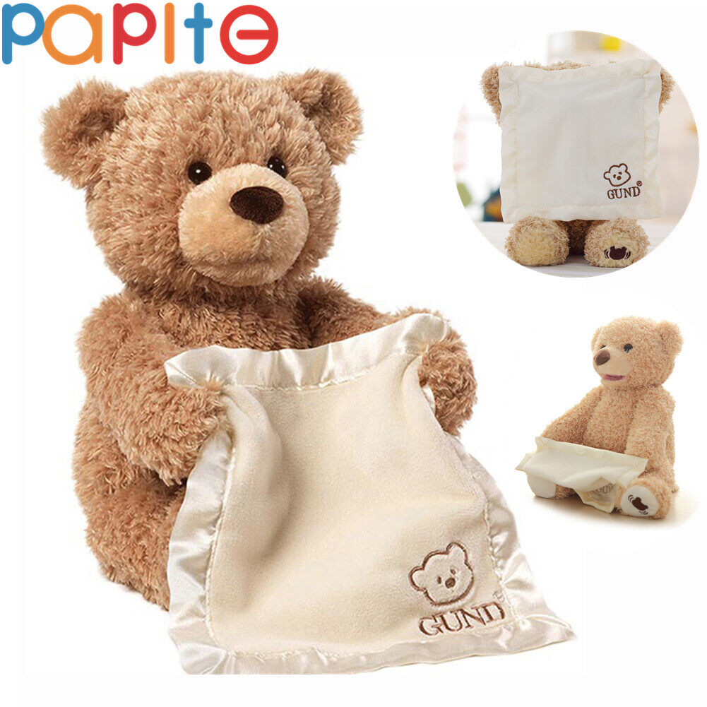 Papiteđồ Chơi Nhồi Bông Hình Gấu Bông Peekaboo Bằng Điện, Quà Tặng Cho Trẻ Em Kể Chuyện Hát