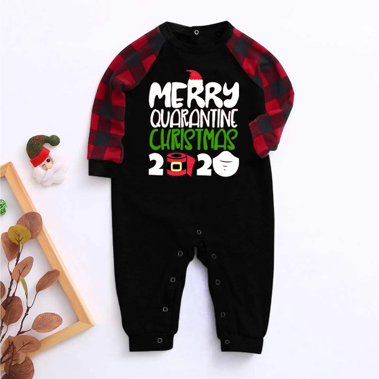 my first christmas pajamas baby girl