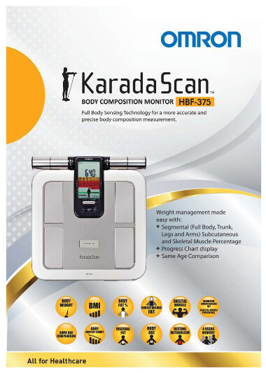 ほぼ新品　OMRON KaradaScan 体脂肪計 HBF-375 Amazon.com: Omron KARADA Scan Body Composition & Scale | HBF