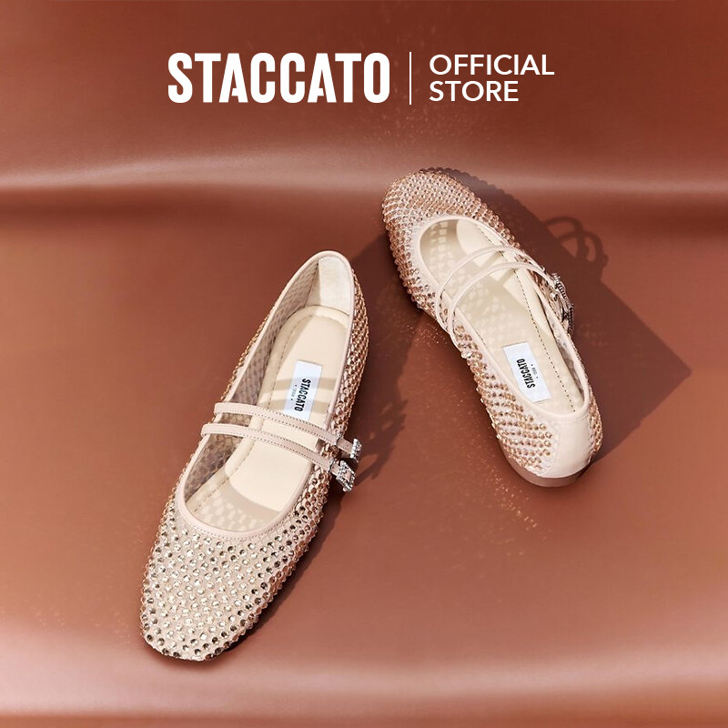 Staccato Women's Hollow Mary Jane Shoes Casual Shoes Flat Shoes EPQ16 ราคา 4,800 บาท*ส่งฟรี