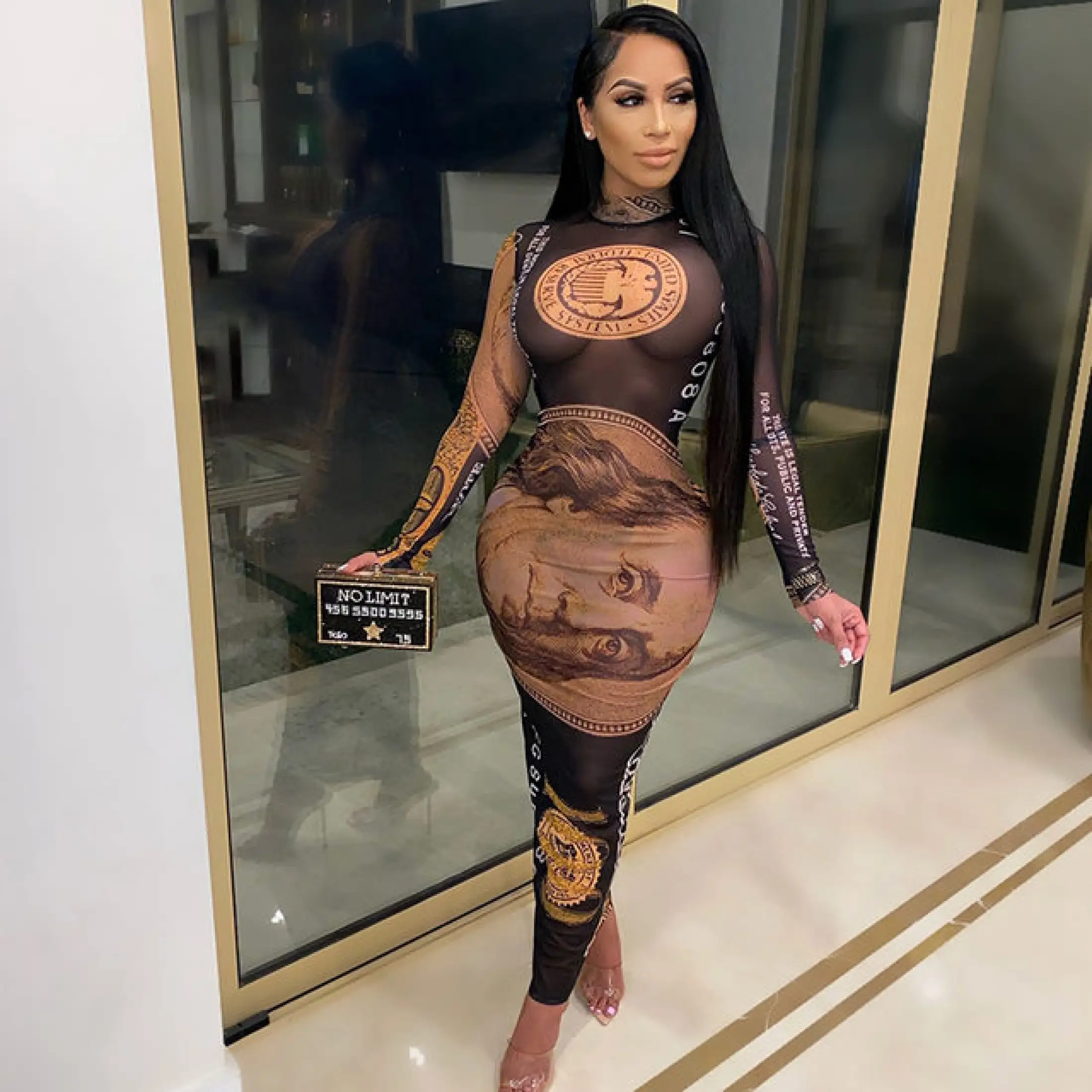 Mesh money dress Clearance