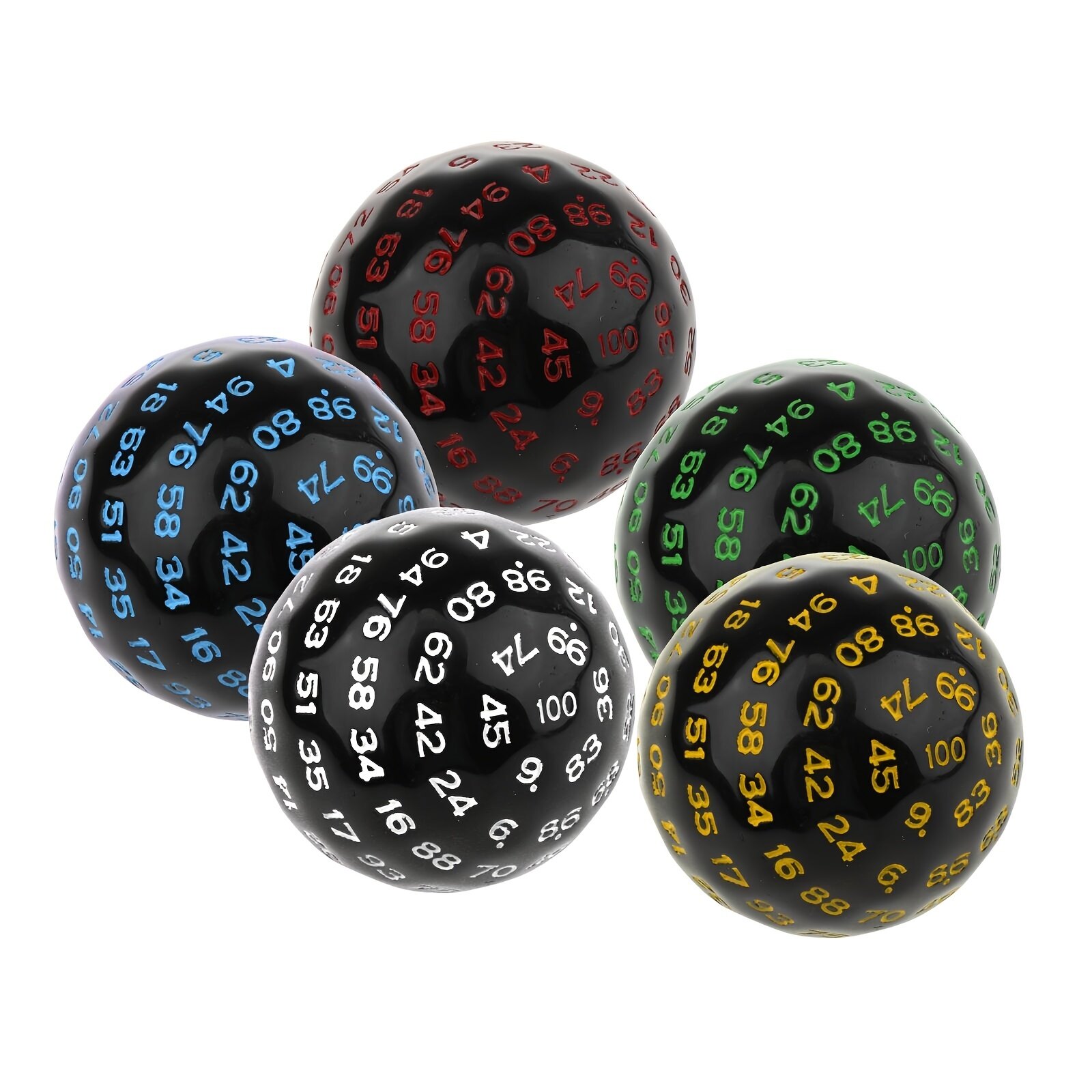 100 Sided Acrylic Dices D100 Dice Cho Bảng Bảng trò chơi đóng vai Thanh Câu Lạc Bộ Bàn Trò Chơi Chơi phụ kiện trò chơi trên bàn