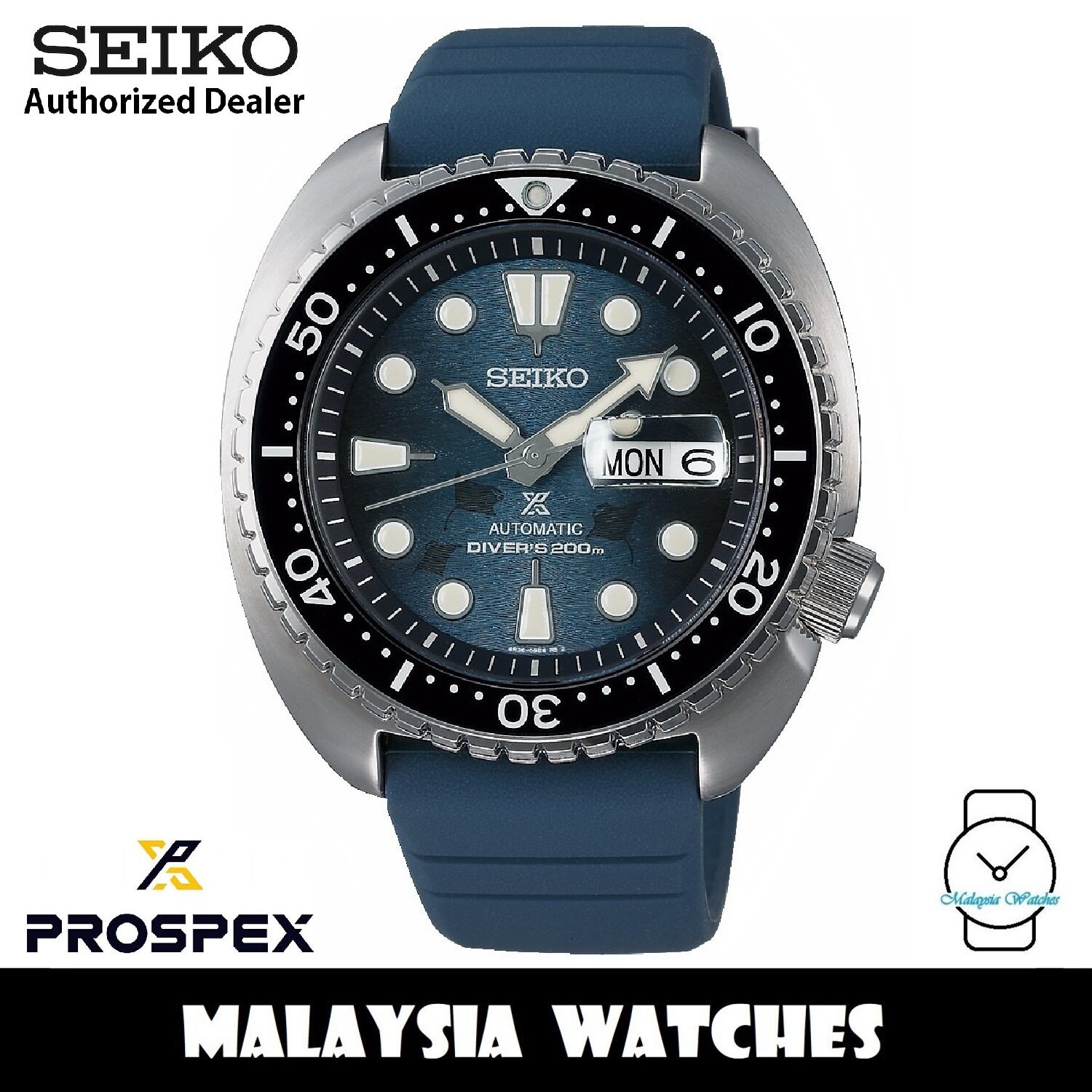 Seiko SRPF81K1 Prospex Tuna Safari Edition Automatic Diver's Blue Dial  Hardlex Crystal Glass Silicone Strap Men's Watch | Lazada