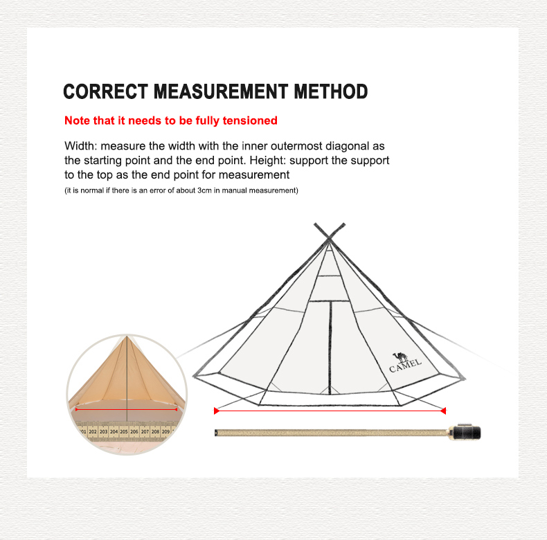 CAMEL CROWN Outdoor Exquisite Camping Tent Portable Folding Indian Pyramid Automatic Tent · v23