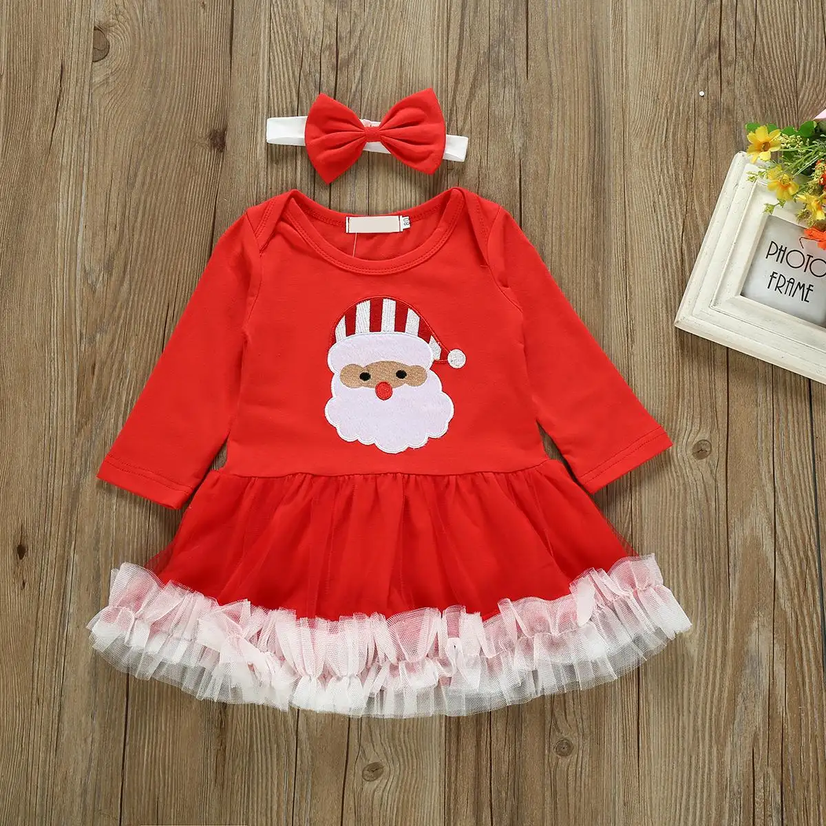 newborn baby girl christmas dress