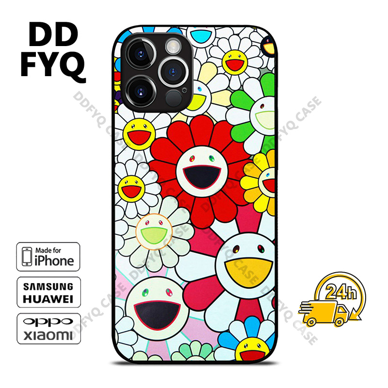 Takashi Murakami Flower Phone Case - Colorful Design For Iphone 15