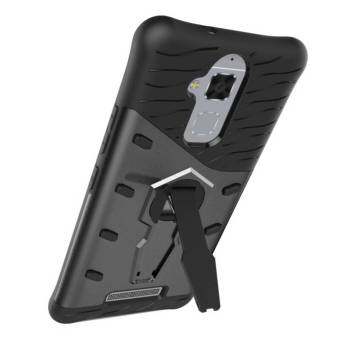 Heavy Duty Shockproof Dual Layer Hybrid Armor Defender Full BodyProtective Cover with 360 Degree Rotating Kickstand Case for ASUSZenFone 3 Max ZC520TL