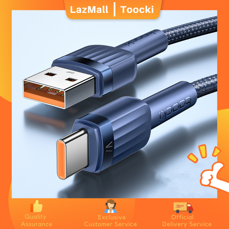 Toocki cáp usb c 7a cáp usb type c 100w cáp sạc nhanh type c cho huawei p40 pro honor 70 pro samsung dây dữ liệu sạc nhanh