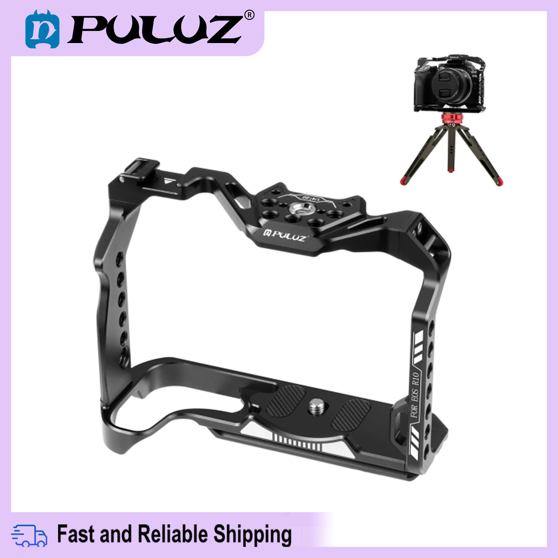 Ready Stock For Canon EOS R10 PULUZ Metal Camera Cage Stabilizer Rig