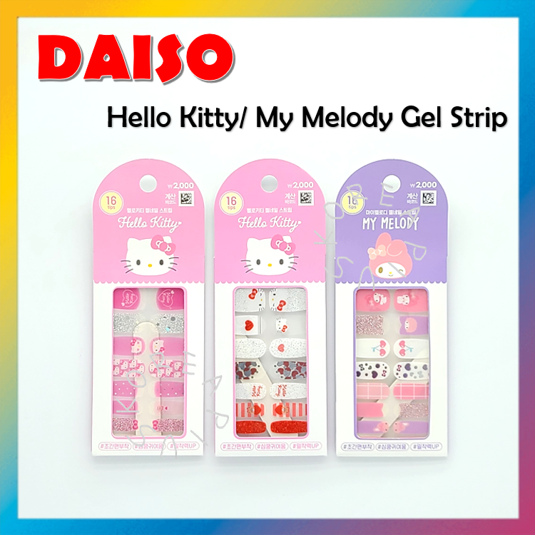 Hello Kitty/dải móng gel My Melody 16P