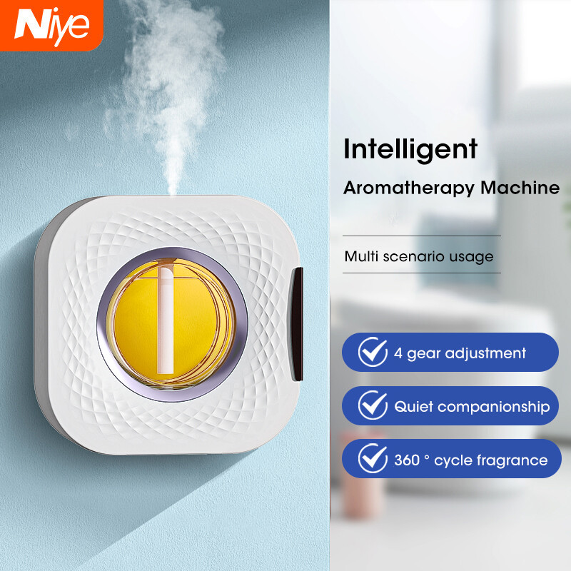  Niye Mini Máy hương liệu thông minh với màn hình hiển thị kỹ thuật số đa chức năng Máy khuếch tán tinh dầu USB có thể điều chỉnh máy lọc không khí 