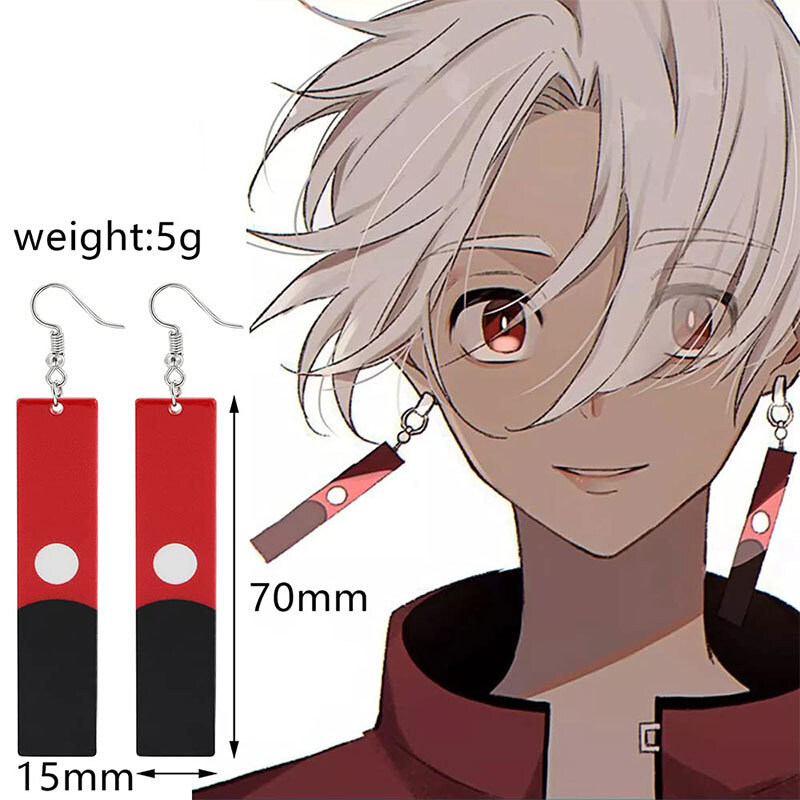 Anime Earrings Hololive Vtuber XSOLEIL Doppio Dropscythe Necklace Ring  Dangles | eBay