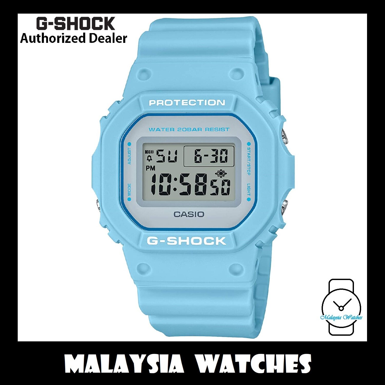 g shock light up different colors