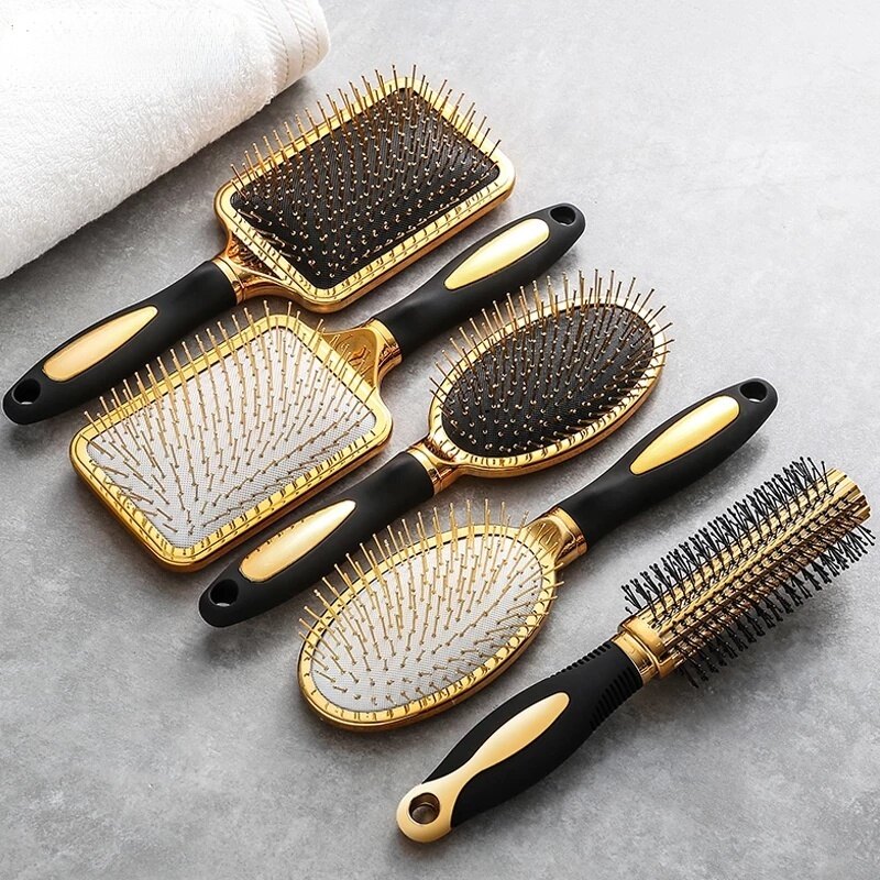 Lược chải tóc lược đệm khí mát xa da đầu lược chải tóc bàn chải tóc gỡ rối xoăn cho nữ dụng cụ tạo kiểu tóc cho tiệm làm tóc