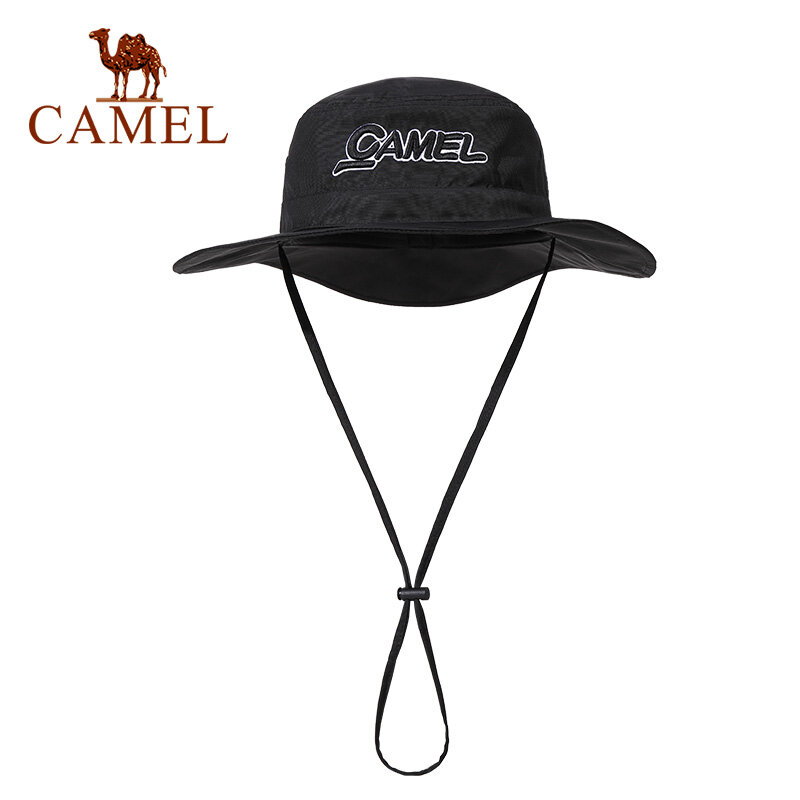 Camel Outdoor Hiking Hat Unisex Large Brim Western Cowboy Hat Quick-Drying Water-Repellent Sunshade Fishing Hat ราคา 274 บาท*ส่งฟรี