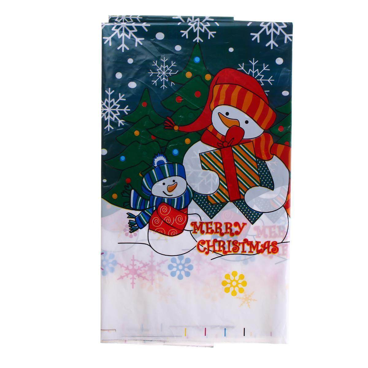 Christmas Tree//Snowman//Santa//Xmas Bell Tablecloth Table Cover Cloth House Decor