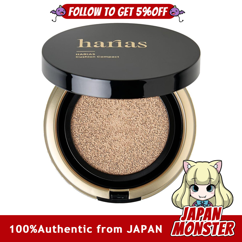 Harias Cushion Compact Cushion Foundation SPF50+ Niacinamide Foundation Popular Ranking High Coverage Amber Japan