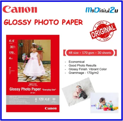 Canon 4R Glossy Photo Paper 10 OR 30 sheets (GP-501/GP-601) (2)