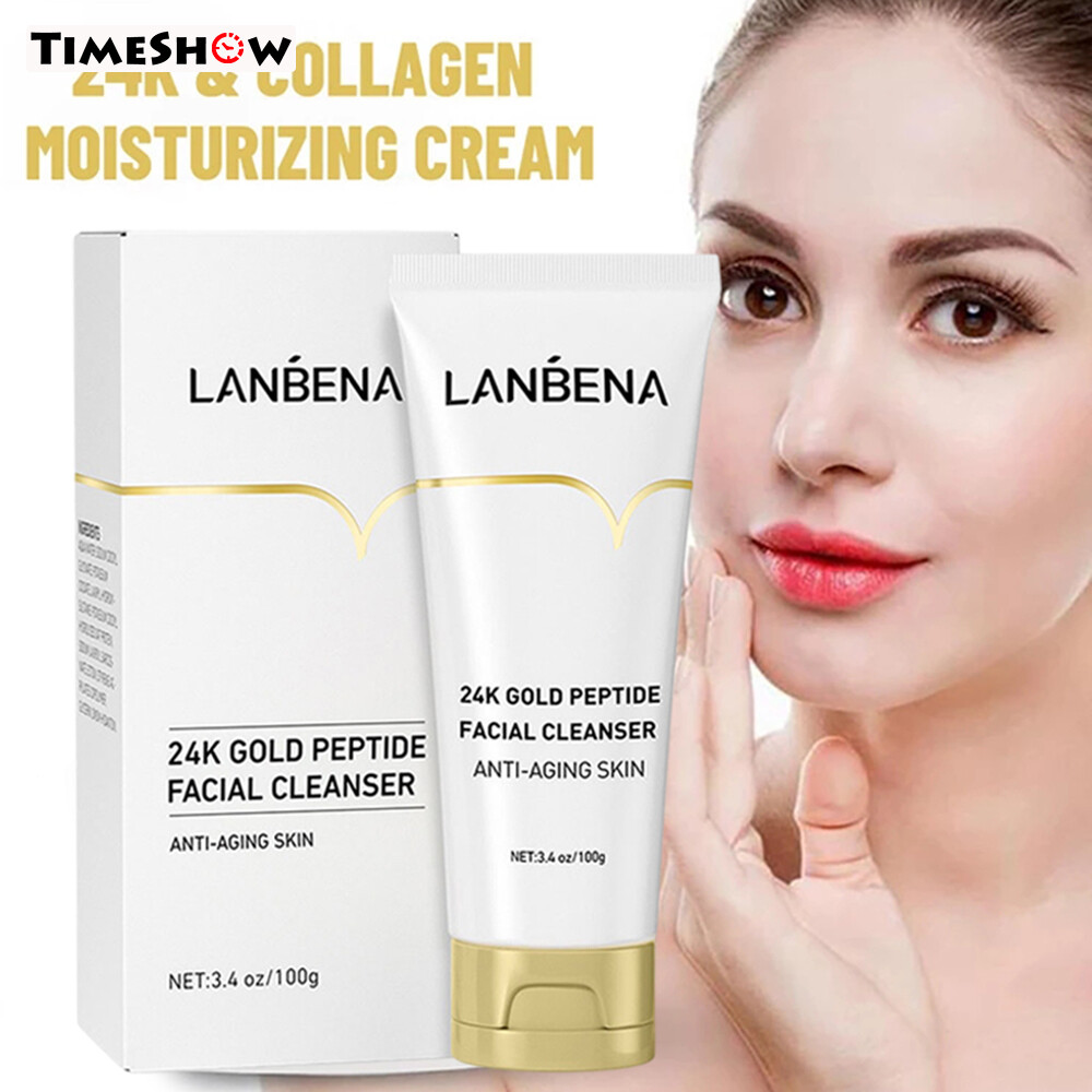 Gambar TimeShow Polypeptide Face Cleanser Oil Control Blackhead Remove Shrink Pores Skin Care Facial Cleansing Foam Anti Aging Acne Treatment Cream for Women