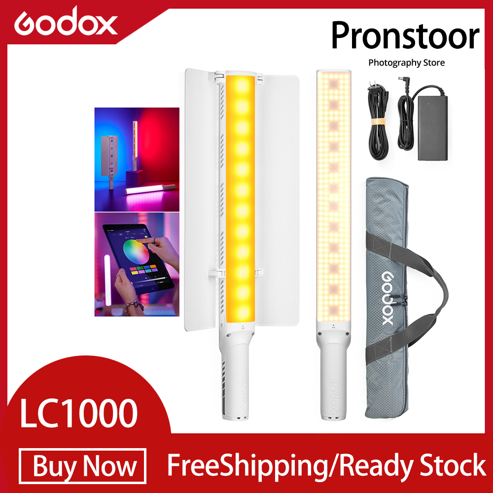 Godox LC1000 LED Light Stick 100w RGB LED Video Light APP Control Handheld LED Light Wand 2500K-8500K Photography Studio Lamp ราคา 7,369 บาท*ส่งฟรี