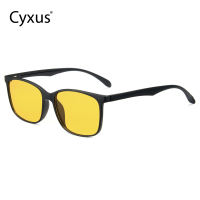 Cyxus  แว่นกันแดดกลางคืน  3  in 1 แว่นกันแดดโพลาไรซ์ กรองแสงสีน้ำเงินป้องกันUV สำหรับขับรถ ชาย-หญิง P1337