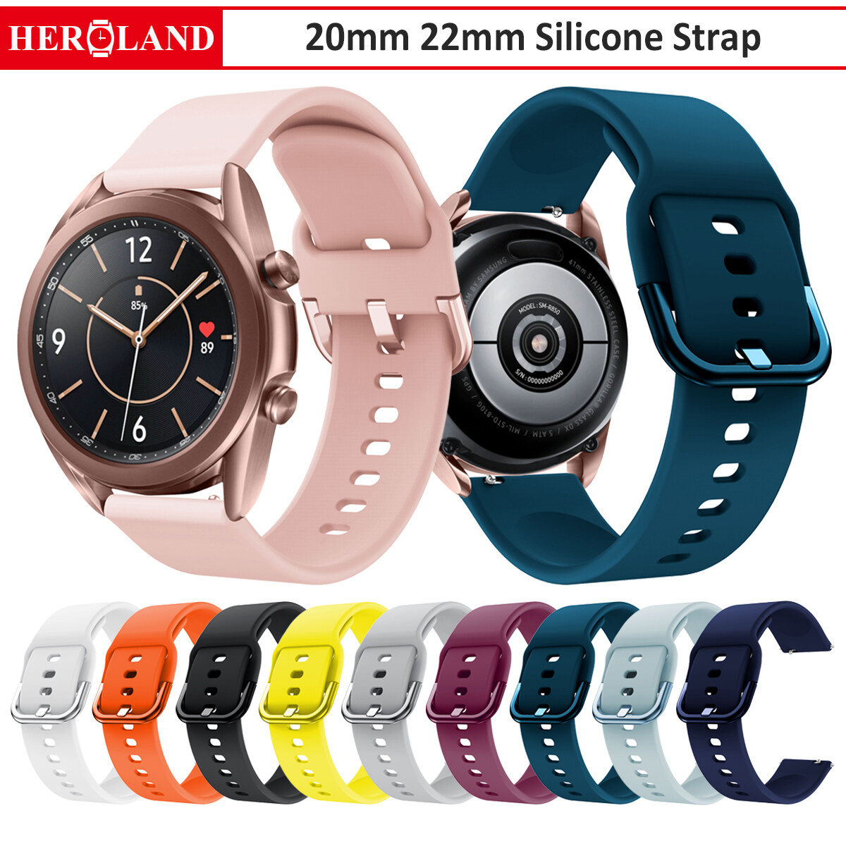 20mm 22mm Silicone Strap For Huawei Watch GT 3 46mm 42MM Smartwatch WatchBand Bracelet Band For GT Runner / GT 2 Pro Wristband