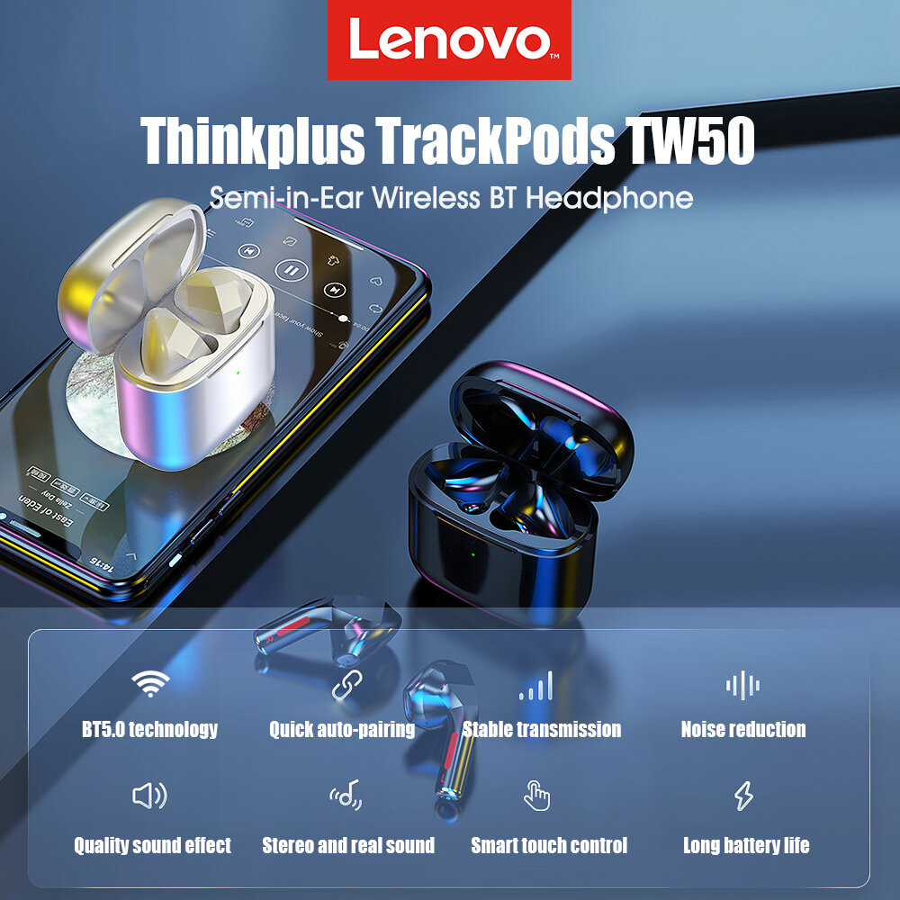 Tai Nghe Lenovo Thinkplus TrackPods TW50 TWS Bán Tai Nghe Nhét Tai