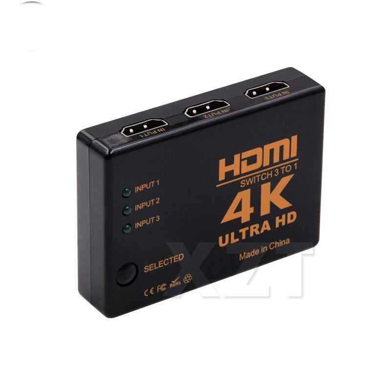 Bộ Chuyển Đổi HDMI 3 Cổng 4K X 2K 1080P Cho HDTV Xbox PS3 4 Ultra HD Bộ Chọn Công Tắc HDMI 3 Trong 1 Bộ Chia HDMI Cho Máy Chiếu Đa Phương Tiện 8