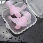 Emiif Waterproof Ear Plugs for Water Sports and Swimming